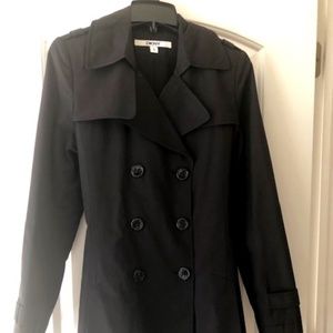 DKNY classic black trench coat